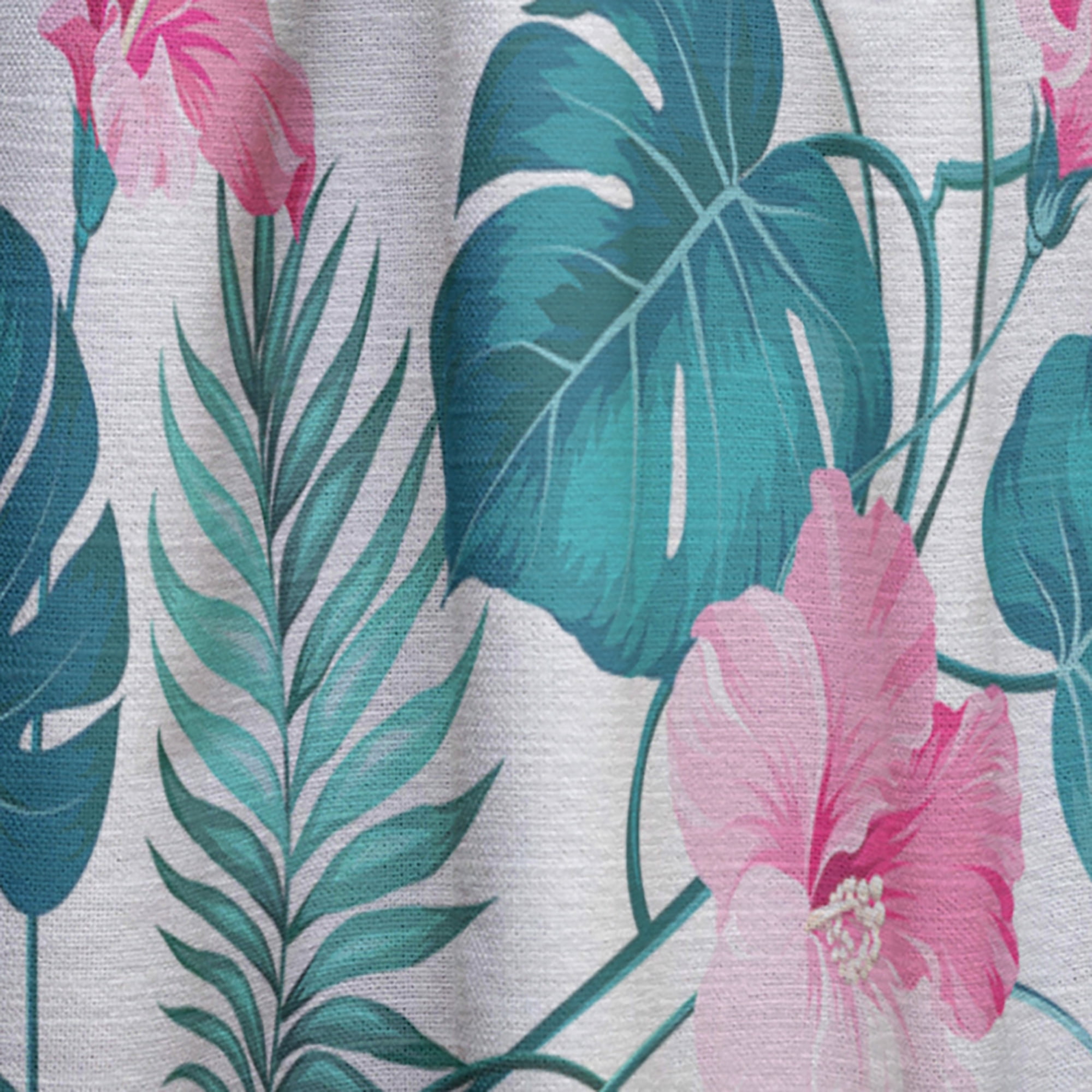 Designart 'Flowers and Tropical Botanicals I' Mid-Century Modern Curtain Panel