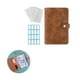 thumbnail image 5 of Carpeta De Hojas Sueltas, Carpeta De Presupuesto De Cuero Pu Marrón De 6 Anillas Con 12 Bolsas Transparentes Con Cremallera Para Presupuesto De Gastos, Carpeta De Sobres En Efectivo A6 Yuarrent EL008387-00, 5 of 5