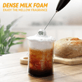 thumbnail image 5 of Milk Frother Wand Drink Mixer Handheld Frother Electric Whisk, Mini Blender and Electric Mixer Coffee Frother White, 5 of 5