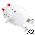 thumbnail image 1 of Cucharas de cerámica con forma de gatito Soledad Paquete de 2 piezas, 1 of 10