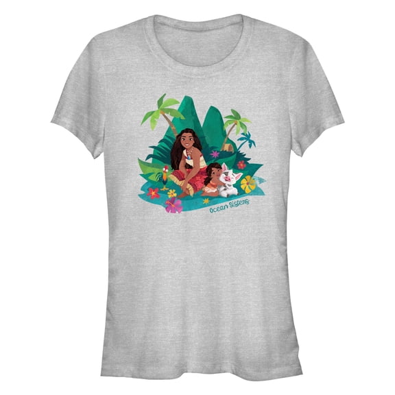 Junior's Moana 2 Ocean Sisters Graphic T-Shirt