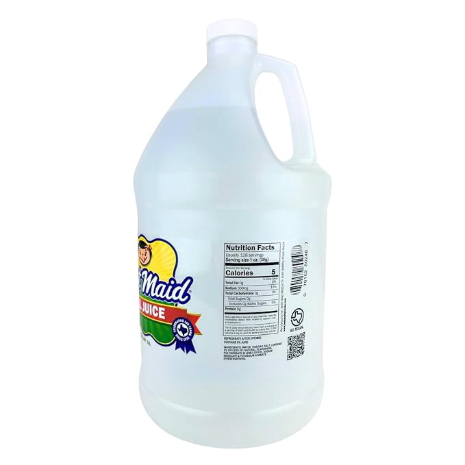 Best Maid Dill Pickle Juice, 1 gallon plastic jar, serving size 1 oz (28g), Kosher Certified, dill pickle flavor, 128 servings per jar