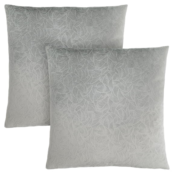Monarch Specialties Pillows, Set Of 2, Accent, Sofa, Couch, Bedroom, Grey Hypoallergenic Polyester