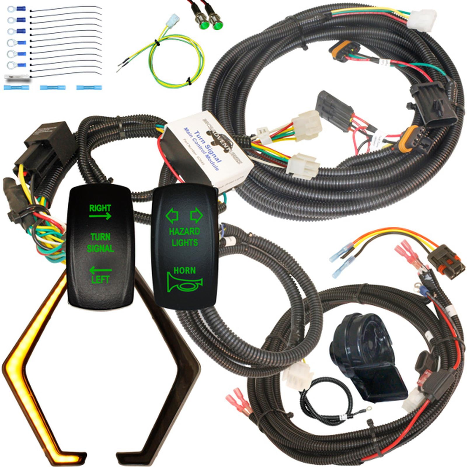 MCSADVENTURES Plug and Play Turn Signal Kit with Vertical Horn/Hazard