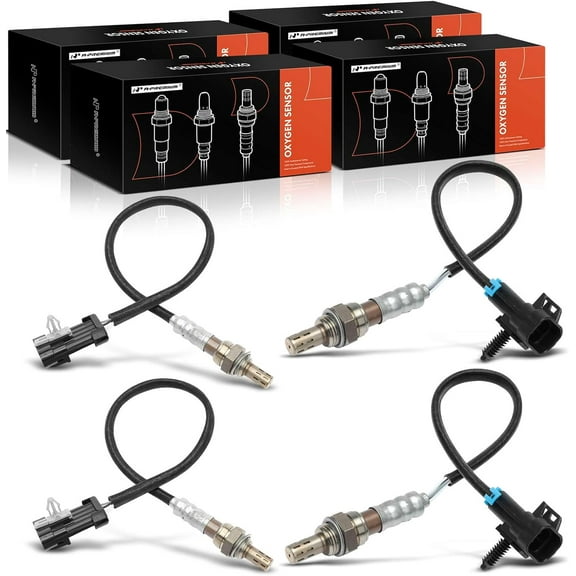A-Premium O2 Oxygen Sensor Replacement for Chevrolet Silverado 1500 C1500 C2500 Tahoe Express 1500 2500 GMC Upstream and Downstream 4-PC Set Fits select: 1996-1999 CHEVROLET GMT-400