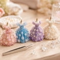 thumbnail image 3 of Magical Dress Worlds 3D Beaded DIY Collection Fantasy Dress Craft Kit with Instruction, Gift for Beginners DIY Craft Lovers Princess Fans Home Decor (#Set5), 3 of 6