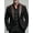 E_Dark Grey, variant on Men's Solid Faux Suede Blazer, Quilted Leather Patchwork Single-Breasted Slim Fit Notch Lapel Sport Coat