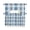 Blue, variant on Grey Buffalo Plaid Kitchen Curtains Set for Windows 3 Piece Cafe Curtains 24 Inch Length Swag Curtains Valances and Tier Set Farmhouse Modern Checkered Drapes for Bedroom Bathroom Living Room