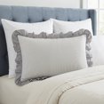 thumbnail image 3 of REGALWOVEN 2 Pcs Cotton Pillowcase,   Pillow Cases Envelope Closure, Pillow Covers for Women Men, Wrinkle Resistant Durable Gray B Queen, 3 of 5