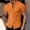 Orange, variant on WIZUTIZ Mens Muscle Dress Shirts Short Sleeve Button Down Collar Business Work T Shirt Lightweight Stretch Summer Tee