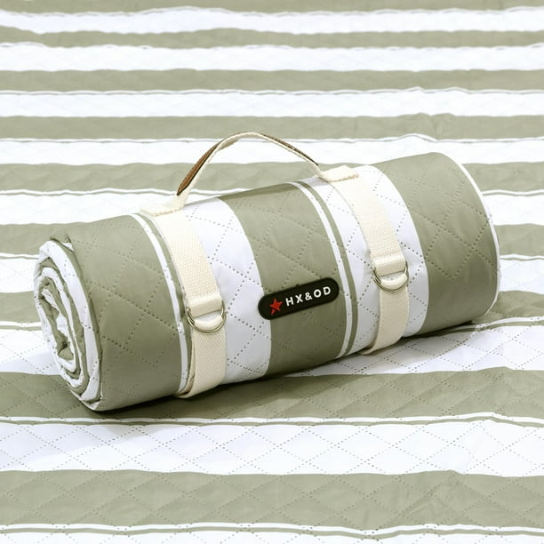 Manta de pícnic para exteriores HX&OD, 203 x 152 cm, impermeable y plegable