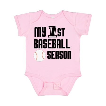 

Inktastic My 1st Baseball Season Gift Baby Boy Bodysuit