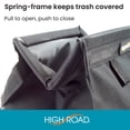 thumbnail image 3 of High Road TrashStash Hanging Car Garbage Bag with Push-Close Lid and Waterproof Bin for Car, SUV and Truck Seat Backs - Holds 3 Gallons of Car Trash (Black), 3 of 7