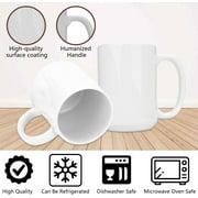 Sublimation Mugs 15 oz Set of 12 Bulk White Ceramic Coffee Mug Tazas Para Sublimacion Sublimation Ceramic-Coated Cups Sublimation Blank Mugs for Milk Latte Hot Cocoa and DIY Gifts