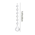 thumbnail image 3 of Qocolhg 20 Pcs Acrylic Hanging Crystals for Centerpieces Chandelier Clear Crystal Garland Strands Ornament Acrylic Clear Beads Prisms Pendant for Christmas Tree Window Home Decoration(Teardrop), 3 of 6