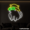 thumbnail image 3 of Craftnamesign Cool Cat Neon Sign for Bedroom Kid Room Wall Decor, 3 of 5