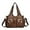 Light Brown, variant on SPEKSEE Women PU Leather Solid Color Shoulder Bag with Adjustable Strap Studded Crossbody Bags for Daily Commuting Travel