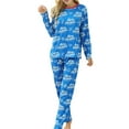 thumbnail image 1 of Diconna Christmas Family Matching Pajamas Letters Print Tops with Pants, 1 of 8