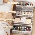 thumbnail image 4 of Transparent Shoe Storage Box Space Saving Stackable Shoe Container for Home Dorm, 4 of 5