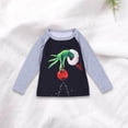 thumbnail image 4 of Pantalones De Camisa De Otoño Conjunto de pijama familiar de 2 piezas con cuello redondo, estampado, ajuste holgado, cintura elástica, traje diario Cgtredaw Niño-4T Verde para Mujer, 4 of 7