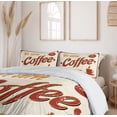 thumbnail image 6 of Ambesonne Retro Duvet Cover Sets, Vintage Rusty Faded Tin, 2-Queen, Cream Red Orange, 6 of 7