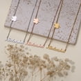 thumbnail image 3 of NUNCAD Custom Name Necklace Personalized Name Necklace with Clover for Women Gold /Silver /Rose Gold, 3 of 5