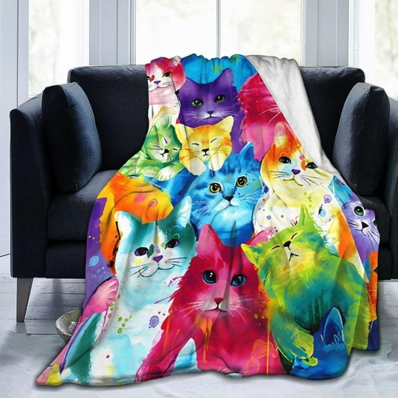 Alpaca Llama Fleece Blanket Super Soft Cozy Throw Blanket Throw 50x60inch, Lightweight Fuzzy Comfy Textured Flannel Blanket Warm Plush Throw Blankets for Couch, Sofa, Bed