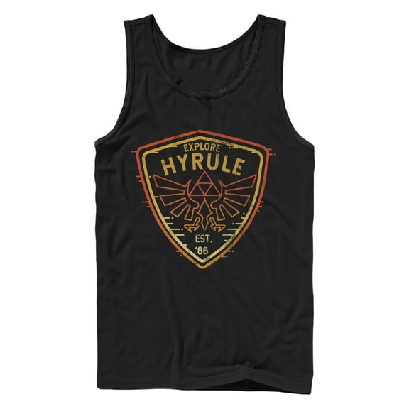 Men's Nintendo Explore Hyrule Badge  Tank Top
