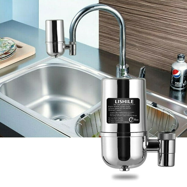 Kitchen faucet with water filtration