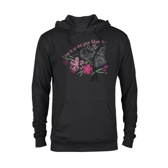Disney The Aristocats Love is Where Your Mum Is Mother’s Day - Pullover Hoodie for Adults - Customized-Black