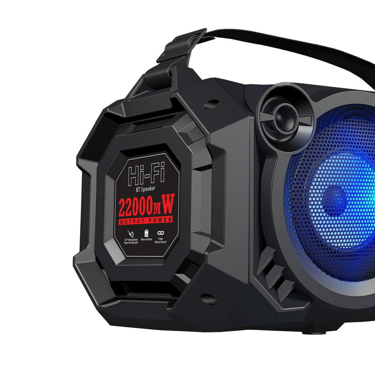Parcel Instruere Korrespondent Argom Tech Slambox LED+ Beats Hi-Fi BT Speaker - Black - Walmart.com