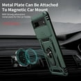 thumbnail image 3 of for Google Pixel 8A Case with Camera Lens Cover HD Screen Protector, 10 FT Military Grade Drop Protection, Magnetic Ring Holder Kickstand Protective Phone Case, Pine Green, 3 of 13