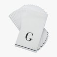 thumbnail image 1 of G - Bodoni Script Single Initial Paper Guest Towel Napkins, 1 of 1