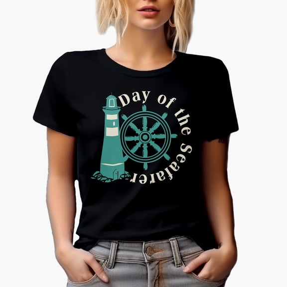 Day of the Seafarer, June 25, Black T-Shirt, Small