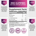 thumbnail image 2 of Suplemento de zinc Gummies Health Nutrition Naturals 50 mg x120, 2 of 9