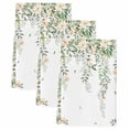 thumbnail image 2 of Green Eucalyptus Leaves Kitchen Towels Set of 3, Spring Floral Weeping Farmhouse Absorbent Dish Towels for Kitchen, Microfiber Hand Towel, Quick Drying Tea Towel for Cleaning Decorative Dishcloths, 2 of 7