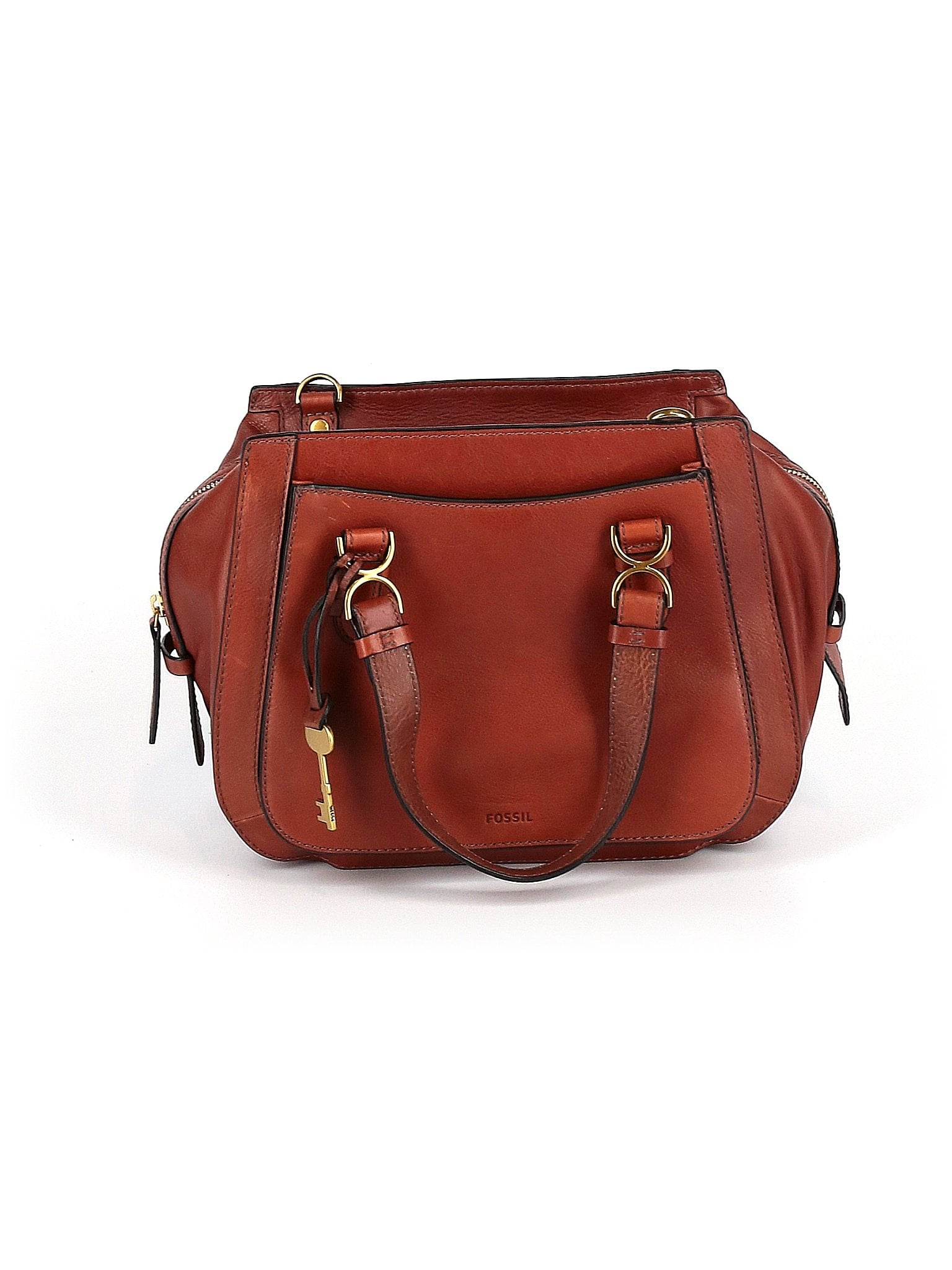 Fossil brooke leather satchel new arrivals