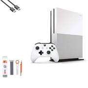 Pre-Owned Microsoft Xbox One S 1TB, 4K Ultra HD White with BOLT AXTION Cleaning Kit HDMI (Refurbished: Like New)