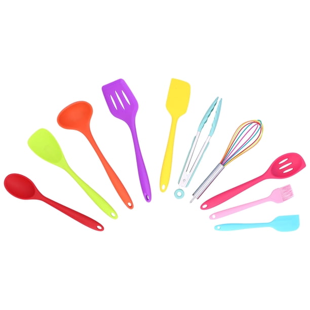 Juego de Utensilios de Cocina de Silicona de 10 Piezas Espátula Antiadherente Cuchara Batidor de Huevos Utensilios de Cocina Fácil de Limpiar ANGGREK Otros