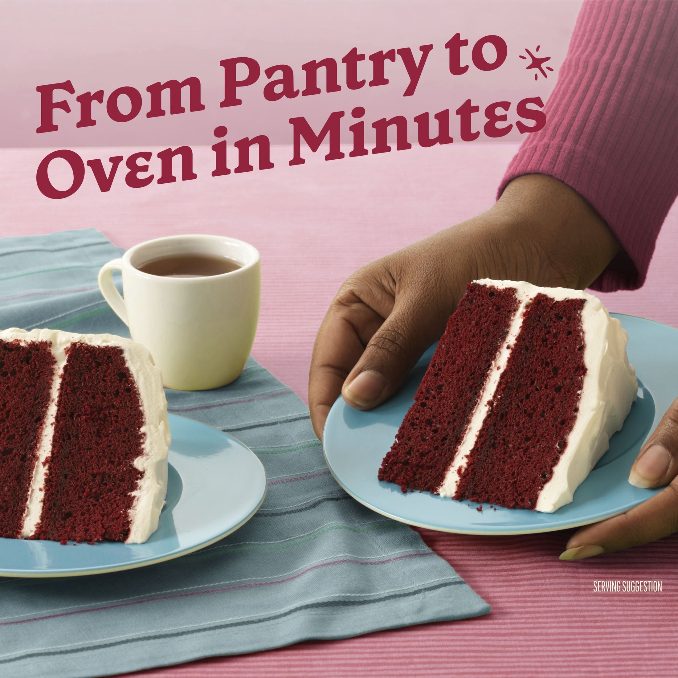 (8 pack) Betty Crocker Delights Super Moist, Red Velvet, Cake Mix, 13.25 oz
