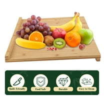 golytefs Pastry Cutting Board 21.65x15.75 in Bamboo Board Chopping Block Kitchen Supplies