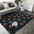 thumbnail image 3 of colorful Dog Paw Area Rugs for Living Room Bedroom, 5x7 Soft Throw Washable Rug Non-Slip Carpet, Indoor Floor Rug Bedroom Decor Aesthetic, 3 of 7
