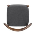 thumbnail image 6 of Set of 2 Rubberwood Dining Chairs with Ergonomic Backrest & Comfort Cushions, Walnut+Charcoal, 6 of 16