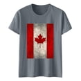 thumbnail image 5 of Pisexur Blouses pour Femmes Habillées Décontractées T-Shirt à Manches Courtes Col Rond Imprimé Jour de L'Indépendance pour Femmes, Hauts d'Été pour Femmes Multicolore,L, 5 of 5