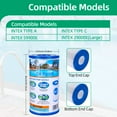 thumbnail image 4 of Filtre de Piscine (Lot de 2) Convient à Intex A/C Convient aux Vagues d'Été A/C Facile à Installer Filtre de Piscine Réutilisable, 4 of 9
