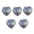 thumbnail image 2 of JHGoosa Crystal Natural Heart Shaped Polished Heart Shaped Gem Rose Quartz Amethyst All Kinds Of Healing Crystal Palm Love Gem Set Bulk Energy Balance Meditation 10mm, 2 of 5