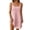 c01Pink, variant on JGGSPWM Womens Cover Up Trendy Beach Vacation Tank Dress Eyelet Spaghetti Strap Bathing Suit Summer Round Neck Solid Color Mini Sundress White M