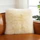 thumbnail image 5 of Funda de almohada mullida, funda de cojín de felpa larga y suave, funda de almohada decorativa para sofá, cama, silla, 40x40cm Noticed LF0207-05B, 5 of 7