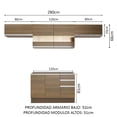 thumbnail image 3 of Cocina Integral 280cm Marrón Madesa Marina, 3 of 10