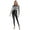 Black, variant on iiniim Women Race Car Driver Jumpsuits Halloween Cosplay Costume Long Sleeve Long Pants Checkerboard Rompers Black M